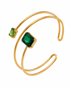 Virelle Double-Band Zircon Arm Cuff