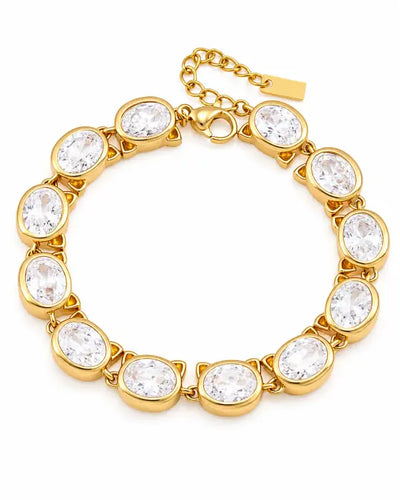 Aurora Oval Gold Bracelet