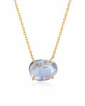 Celeste Blue Topaz Necklace by ZodiGlow, topaz blue gold necklace, main product view