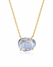 Celeste Blue Topaz Necklace by ZodiGlow, topaz blue gold necklace, main product view