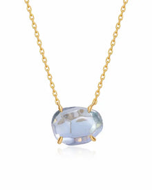 Celeste Blue Topaz Necklace by ZodiGlow, topaz blue gold necklace, main product view