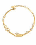 Evermore Mama Bracelet by ZodiGlow, gold gift-ready delicate bracelet, main product view