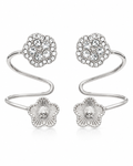 Crystal Flower Ear Cuff