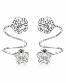 Crystal Flower Ear Cuff