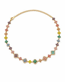 Lumi Bloom Crystal Clover Necklace