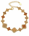 Champagne Crystal Clover Bracelet