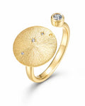 June Alexandrite Adjustable Birthstone Ring by ZodiGlow, gold silver birthstone ring, main product view
