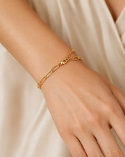 Nova Link Gold Bracelet by ZodiGlow, gold adjustable waterproof bracelet, detail view
