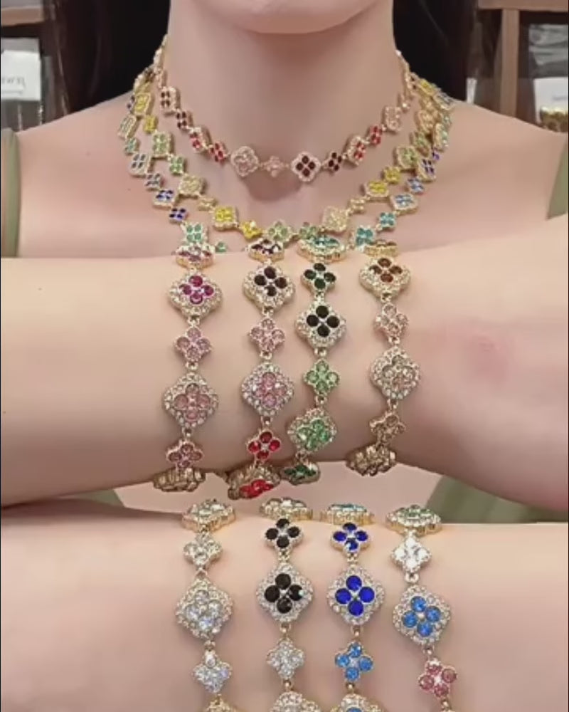 Aurelia Clover Garden Zircon Bracelet