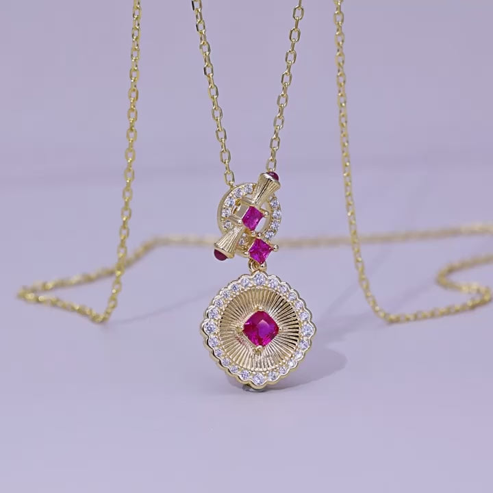 Rouge Lumière Ruby Pendant Necklace