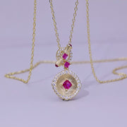 Rouge Lumière Ruby Pendant Necklace