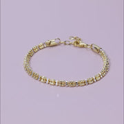 Celestia Radiant Cube Tennis Bracelet