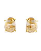 Solara Citrine Stud Earrings by ZodiGlow, citrine gold yellow earrings, main product view