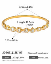 Additional view 8 of 5-Piece Waterproof Crystal Bangle Bracelet Set by Zodiglow