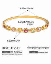 Additional view 9 of 5-Piece Waterproof Crystal Bangle Bracelet Set by Zodiglow
