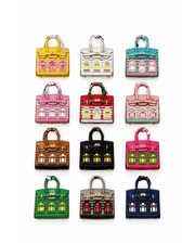 Mini Bag Charm – Random Color with synthetic leather & metal hardware