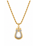 Equestrian Stirrup Necklace | ZodiGlow product photo