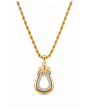 Equestrian Stirrup Necklace | ZodiGlow product photo