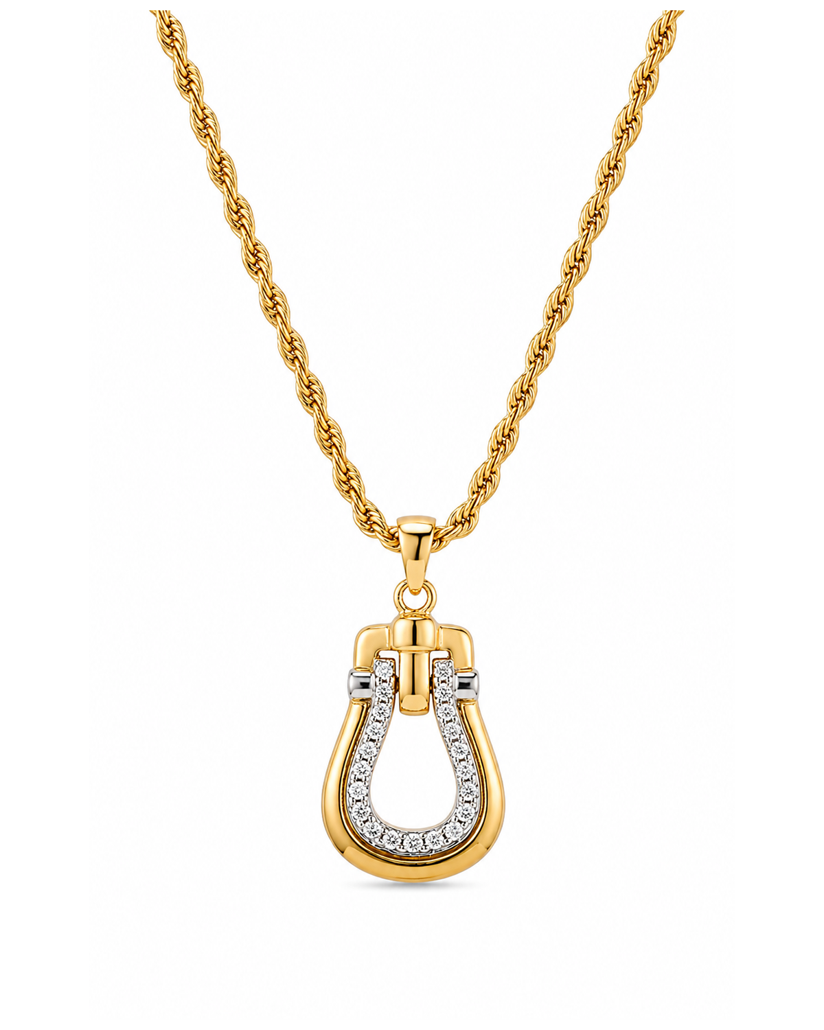 Equestrian Stirrup Necklace | ZodiGlow product photo