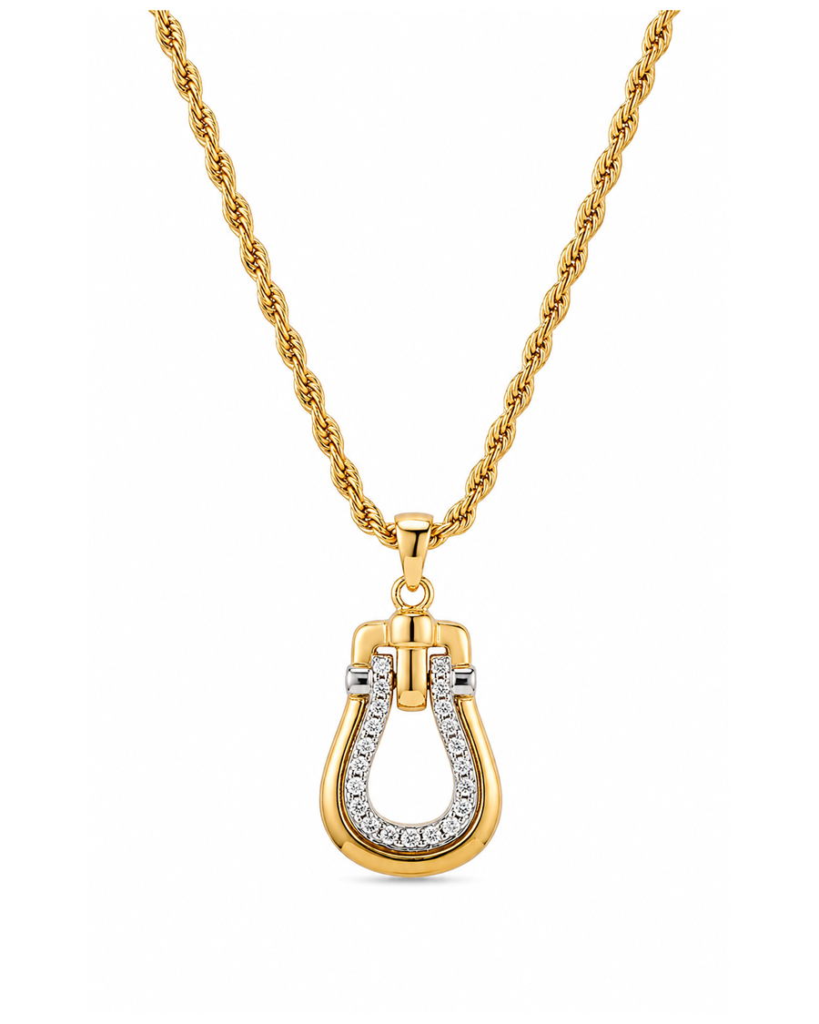 Equestrian Stirrup Necklace