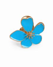 Detail view of Amelie Enamel Bloom Ring by Zodiglow