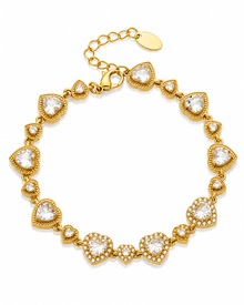 Front view of Amora Heart Bracelet by Zodiglow