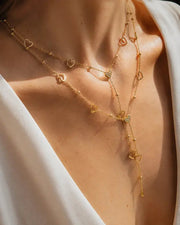 Alternate view of Amora Heart Cascade Zircon Necklace by Zodiglow