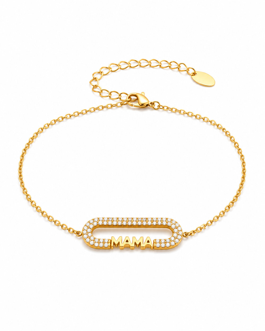 Side view of Amora Love & Mama Jewelry by Zodiglow