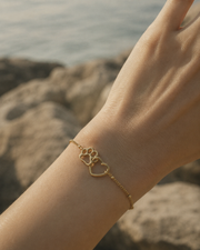 Alternate view of Amora Paw Heart Bracelet by Zodiglow