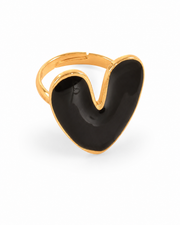Additional view 7 of Amour Enamel Heart Ring by Zodiglow