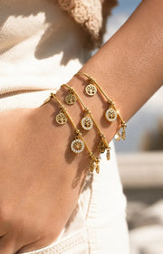 Detail view of Arboris Tree of Life Charm Bracelet by Zodiglow
