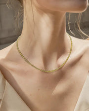 Alternate view of August Birthstone Peridot Beaded Necklace by Zodiglow