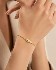 Alternate view of Aura Eye Gold Bracelet by Zodiglow