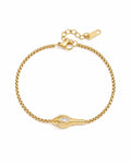 Front view of Aura Eye Gold Bracelet by Zodiglow