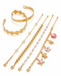 Front view of Aurelia Charm Bracelet Set by Zodiglow