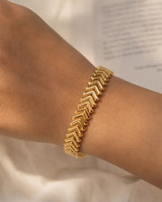 Alternate view of Aurelia Chevron Cuff by Zodiglow