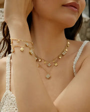 Alternate view of Aurelia Clover Charm Necklace & Bracelet Collection by Zodiglow