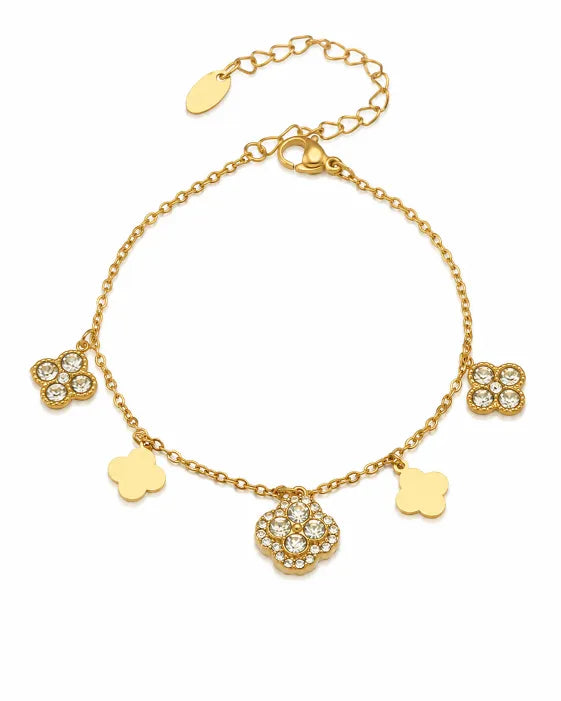 Additional view 9 of Aurelia Clover Charm Necklace & Bracelet Collection by Zodiglow