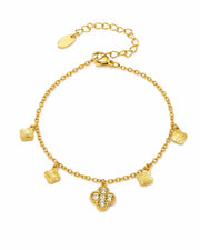 Additional view 10 of Aurelia Clover Charm Necklace & Bracelet Collection by Zodiglow