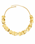 Front view of Aurelia Disc Statement Necklace by Zodiglow