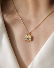 Alternate view of Aurelia Jade Purse Pendant Necklace by Zodiglow