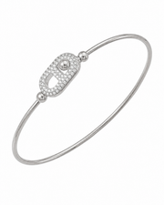 Side view of Aurelia Pavé Bangle Bracelet by Zodiglow