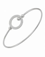 Styled view of Aurelia Pavé Bangle Bracelet by Zodiglow