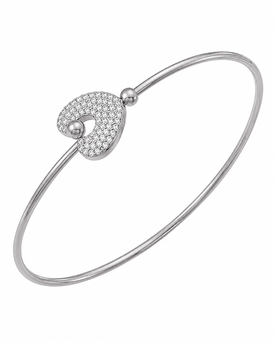 Additional view 8 of Aurelia Pavé Bangle Bracelet by Zodiglow