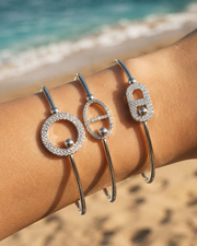 Additional view 9 of Aurelia Pavé Bangle Bracelet by Zodiglow