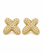 Additional view 24 of Aurelia Pavé Initial Stud Earrings by Zodiglow