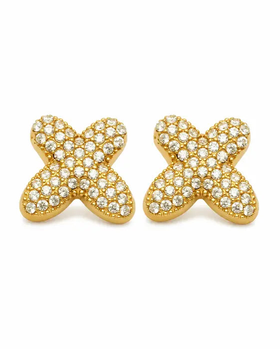 Additional view 24 of Aurelia Pavé Initial Stud Earrings by Zodiglow