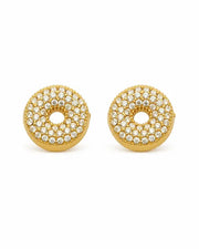Additional view 27 of Aurelia Pavé Initial Stud Earrings by Zodiglow