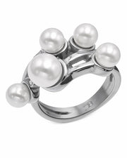 Additional view 8 of Éclat Pearl Sculptural Ring Collection by Zodiglow