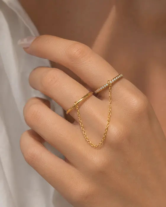 Alternate view of Aurelia Stack Ring Set by Zodiglow